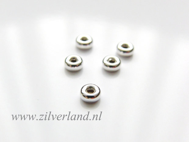 10 Stuks 4,5mm Sterling Zilveren Kralen