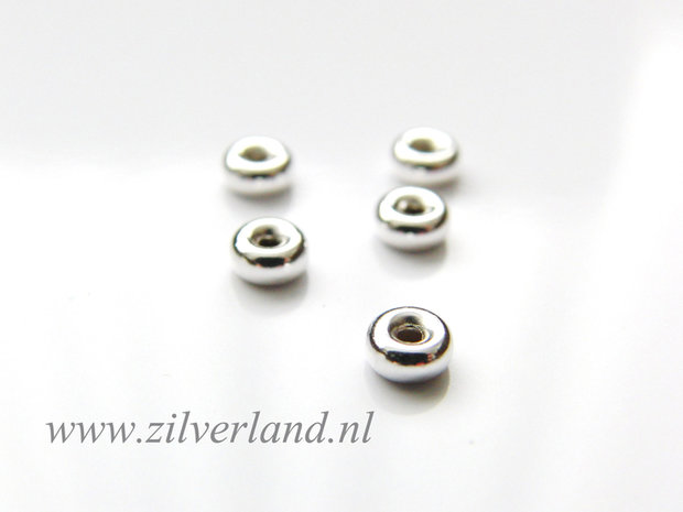 10 Stuks 4,5mm Sterling Zilveren Kralen