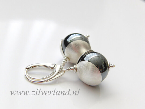 Edelstenen Oorbellen met Hematiet