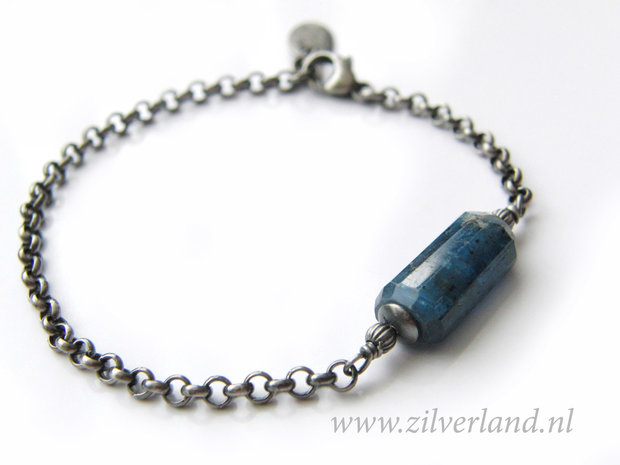 Handgemaakte Edelstenen Armband met Kyaniet