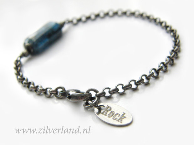 Handgemaakte Edelstenen Armband met Kyaniet