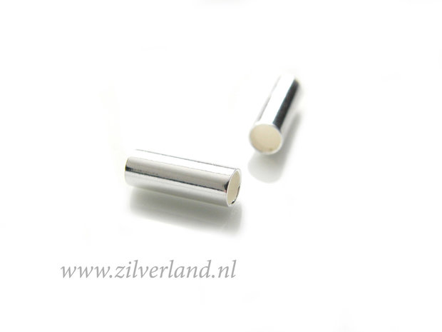 2 Stuks 10mm Sterling Zilveren Buiskralen