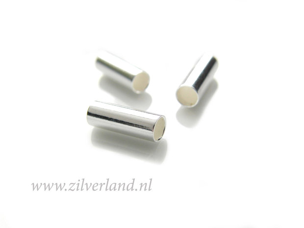 2 Stuks 10mm Sterling Zilveren Buiskralen