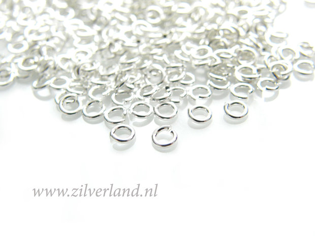 10 Stuks 0,70x3,30mm Sterling Zilveren Montageringen
