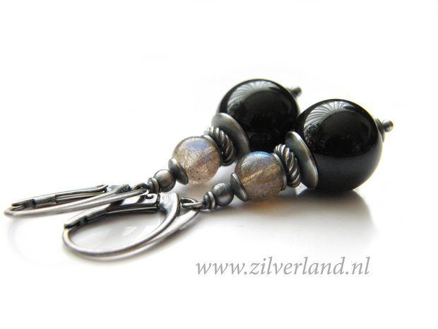 Edelstenen Oorbellen met Onyx 