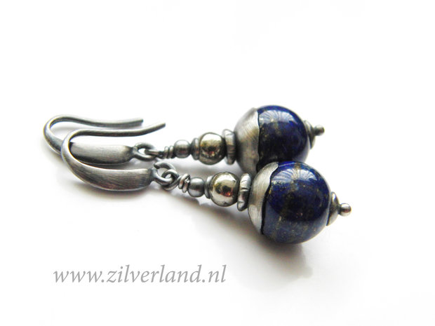 Handgemaakte Oorbellen met Lapis Lazuli
