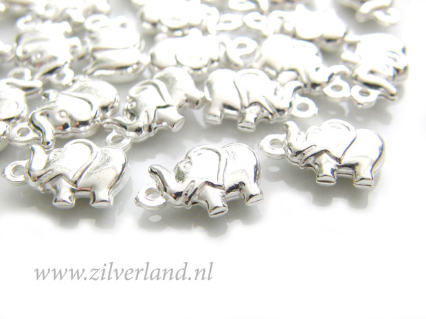1 Stuk Sterling Zilveren Bedel- Olifant