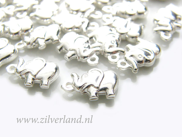 1 Stuk Sterling Zilveren Bedel- Olifant