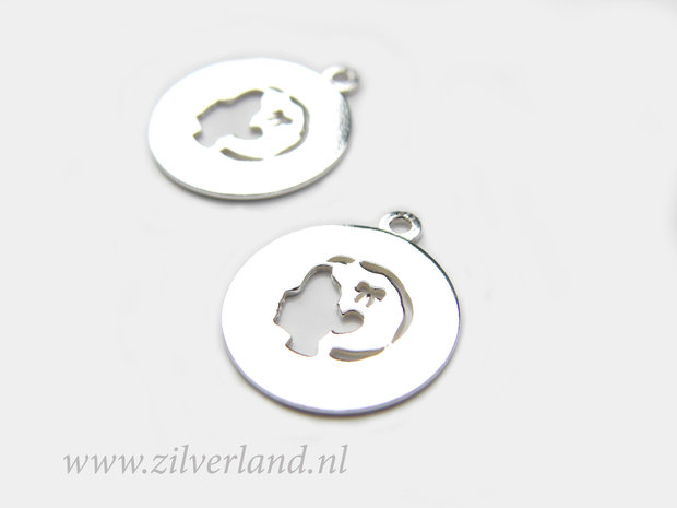 1 Stuk Sterling Zilveren Hanger- Meisje