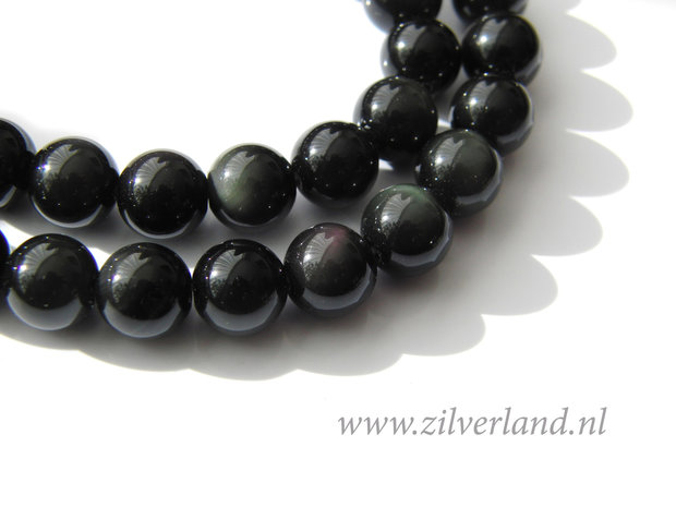 8mm Regenboog Obsidiaan Kralen