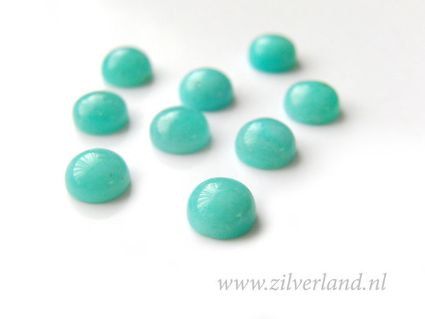 1 Stuk 8mm Amazoniet Cabochon