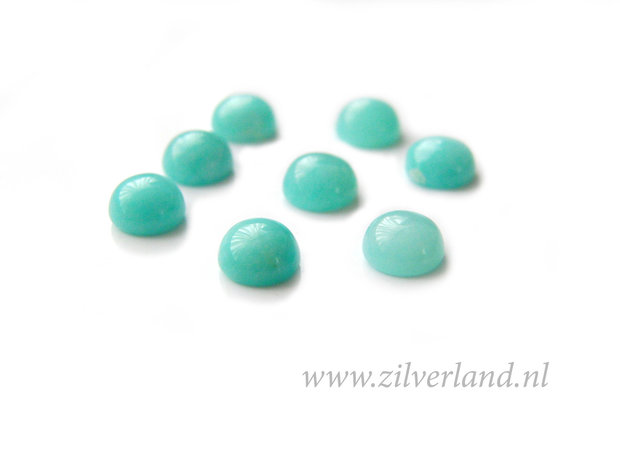 1 Stuk 6mm Amazoniet Cabochon