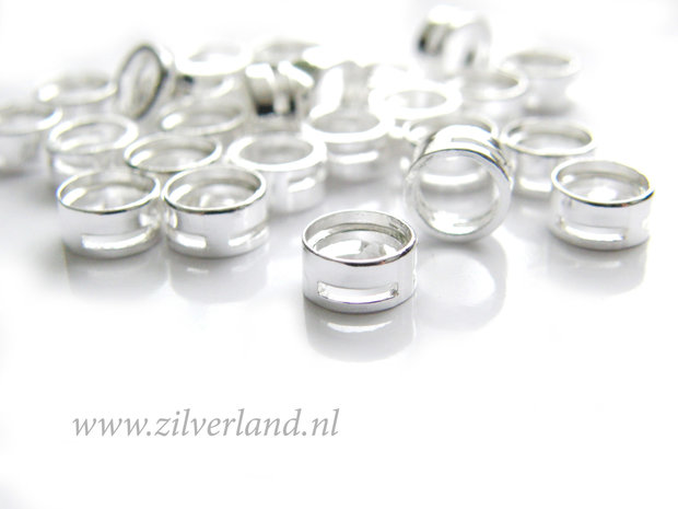 1 Stuk 6mm Sterling Zilveren Zetkastje