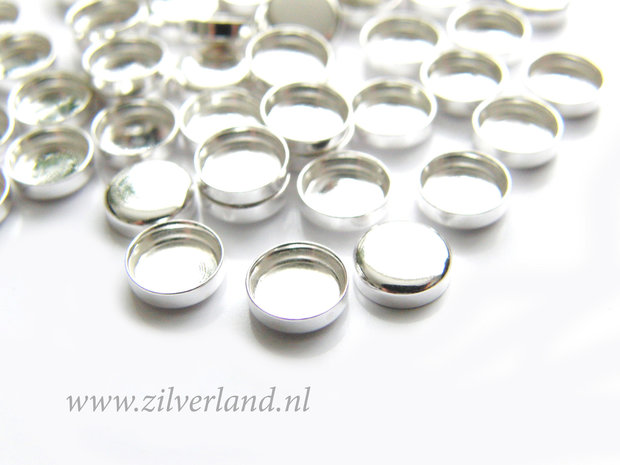 1 Stuk 6mm Sterling Zilveren Zetbakje