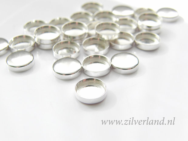 1 Stuk 8mm Sterling Zilveren Zetbakje