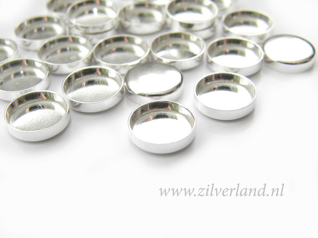 1 Stuk 10mm Sterling Zilveren Zetbakje