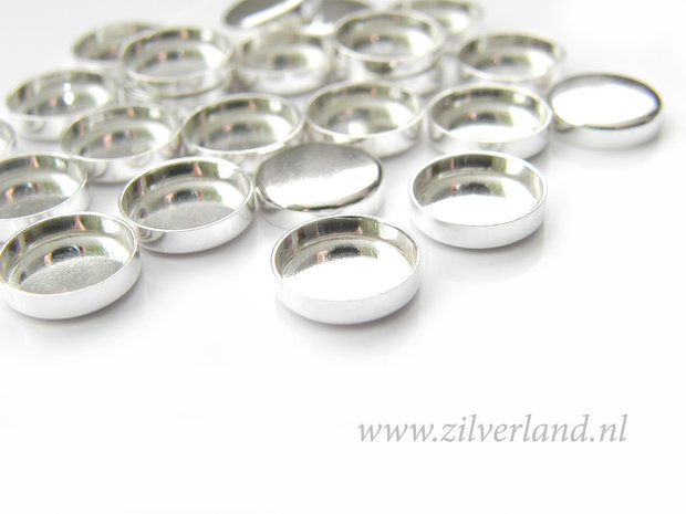 1 Stuk 10mm Sterling Zilveren Zetbakje