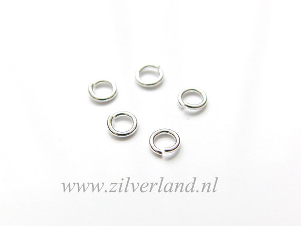 10 Stuks 0,80x4,40mm Sterling Zilveren Montagering