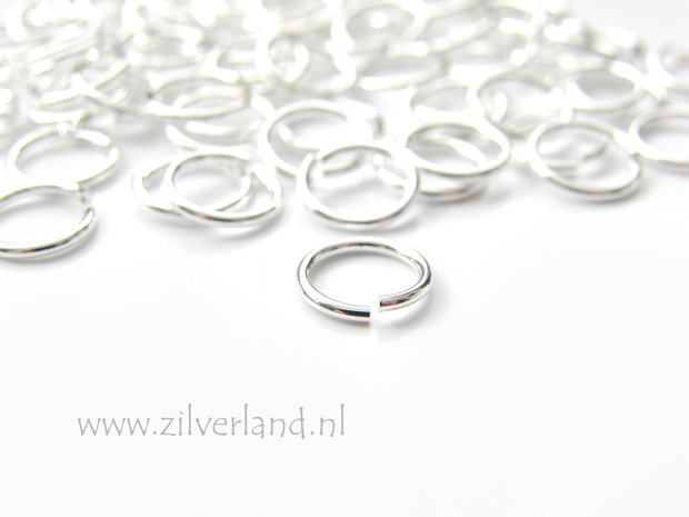 10 Stuks 1,0x8,0mm Sterling Zilveren Montageringen