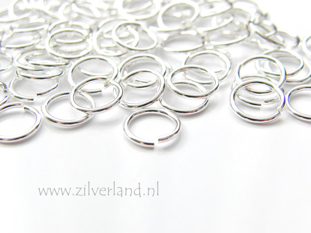 10 Stuks 1,0x8,0mm Sterling Zilveren Montageringen