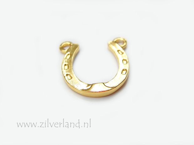 Sterling Zilveren Hanger- Hoefijzer Verguld