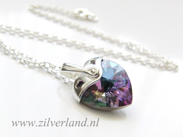 Sterling Zilveren Hangerklem voor Swarovski Hart