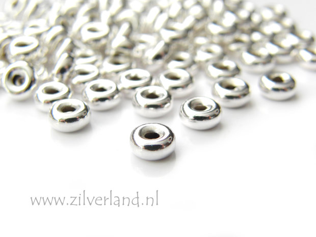 10 Stuks 5,5mm Sterling Zilveren Kralen 