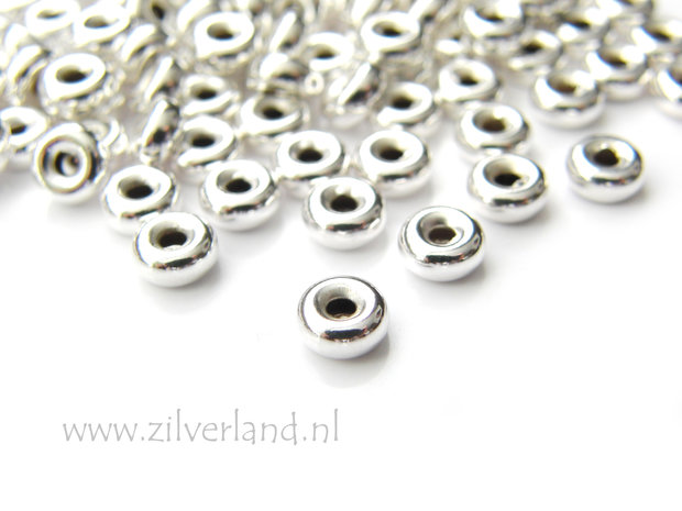 10 Stuks 5,5mm Sterling Zilveren Kralen 