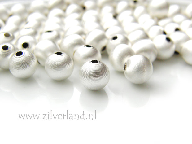 10 Stuks 8mm Sterling Zilveren Kralen- Gesatineerd