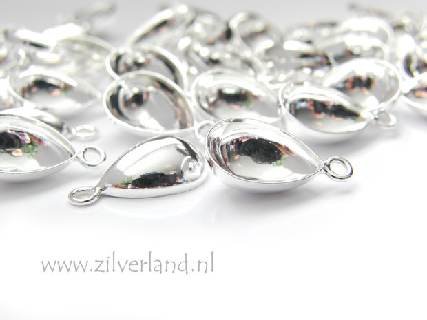 14mm Sterling Zilveren Hanger voor UV Hars/Resin of Swarovski Druppel