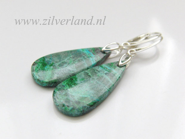 Oorbellen met Chrysocolla