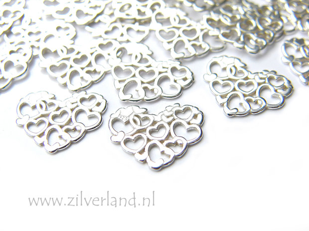 Sterling Zilveren Hanger/Connector- Hart van Harten