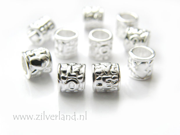 1 Stuk Sterling Zilveren Spacer- Love