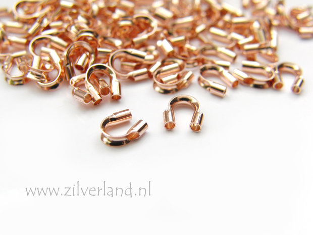 10 Stuks Sterling Zilveren Draadbeschermer- Rose Verguld