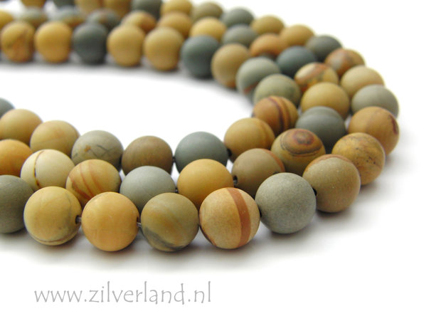 10mm Amerikaanse Landschap Jaspis Edelsteen Kralen- Mat