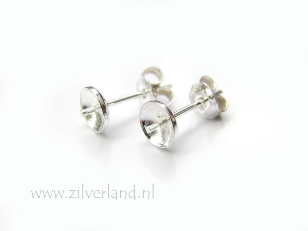 Sterling Zilveren Oorstekers 6mm
