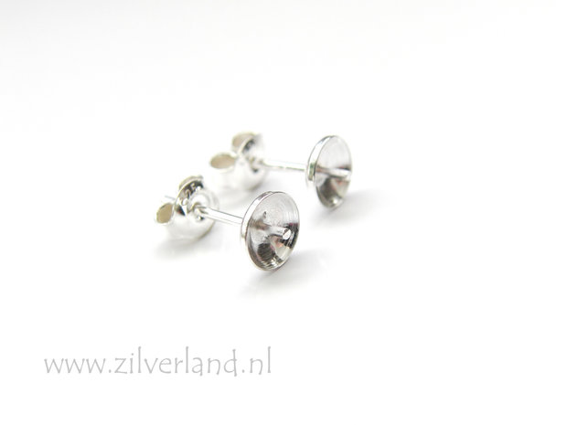 Sterling Zilveren Oorstekers 6mm