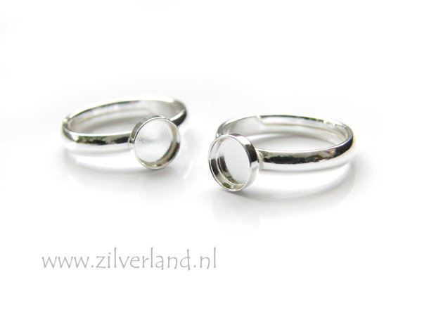 - Sterling Zilveren Ring voor UV Hars/Resin of Cabochons