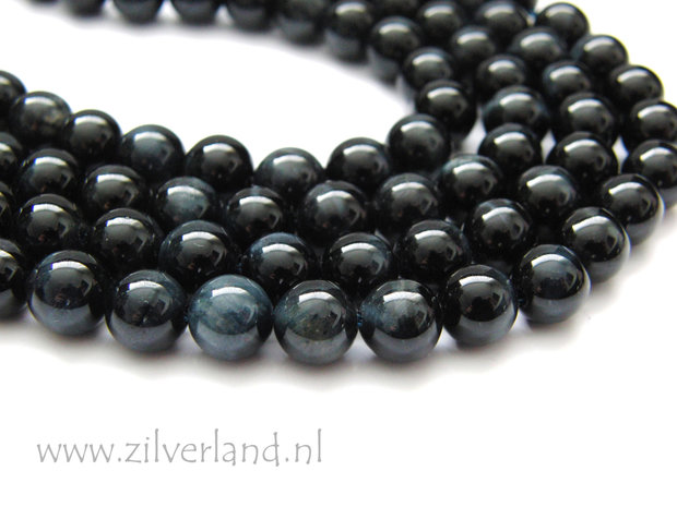 8mm Blauwe Tijgeroog Edelstenen Kralen
