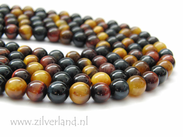 8mm Tijgeroog Edelsteen Kralen- Mix