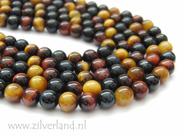 8mm Tijgeroog Edelsteen Kralen- Mix