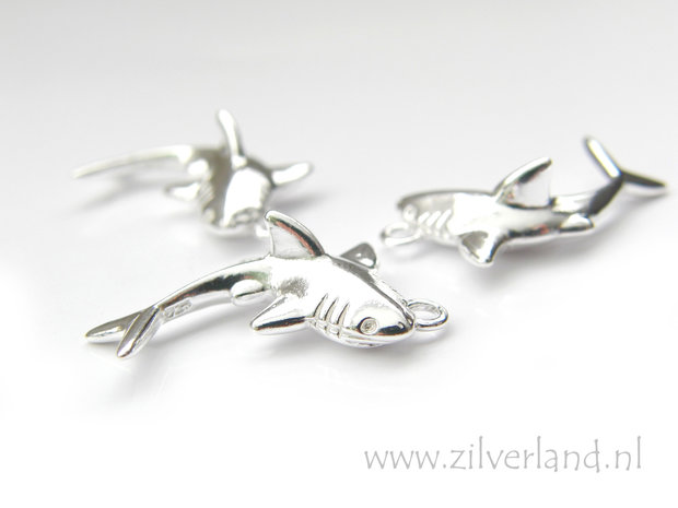 1 Stuk Sterling Zilveren Hanger- Haai