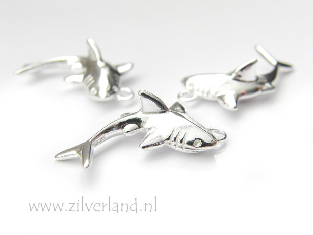 1 Stuk Sterling Zilveren Hanger- Haai