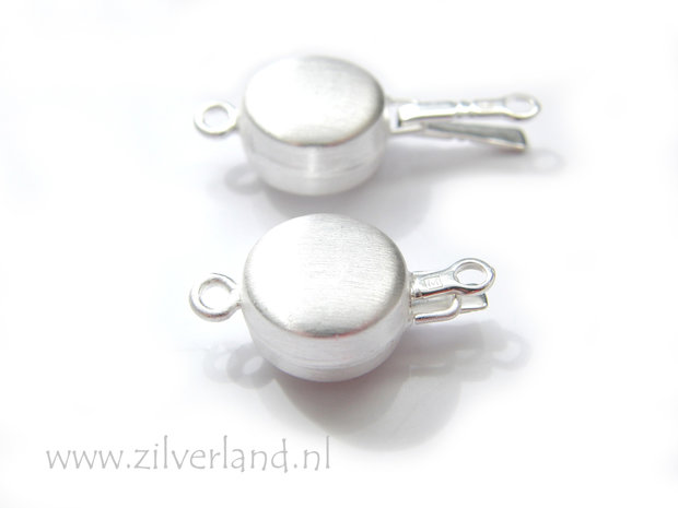 Sterling Zilveren Bakslot Gesatineerd- 1 Rij