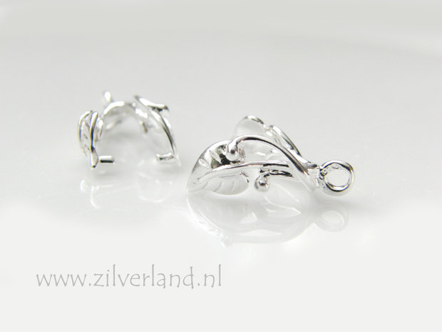 Sterling Zilveren Hangerklem- Blaadjes