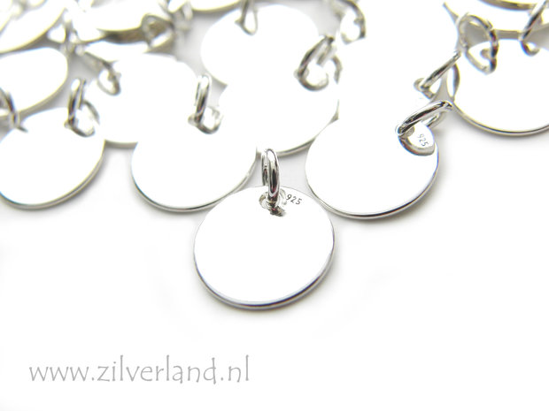 10mm-0,50mm Sterling Zilveren Hanger- Rond