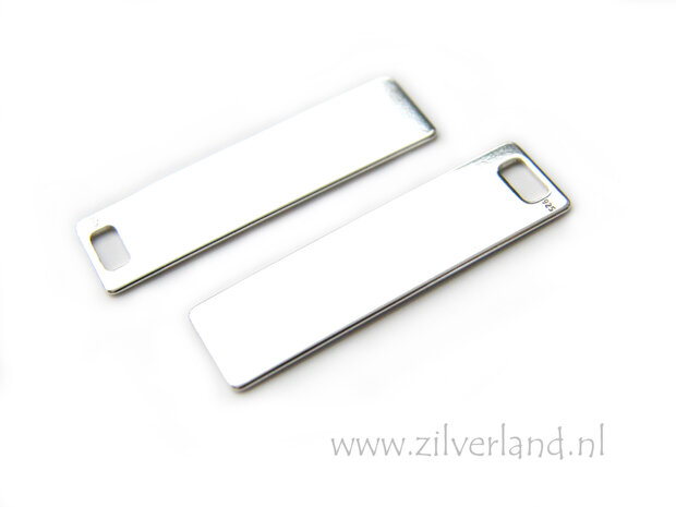 Sterling Zilveren Hanger/Graveerplaat