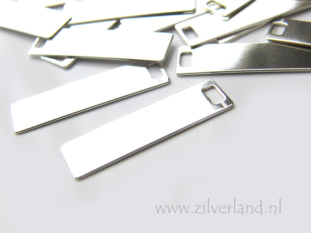 Sterling Zilveren Hanger/Graveerplaat