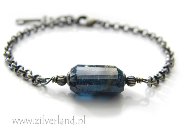 Handgemaakte Edelstenen Armband met Kyaniet