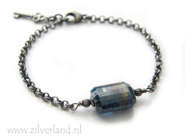 Handgemaakte Edelstenen Armband met Kyaniet